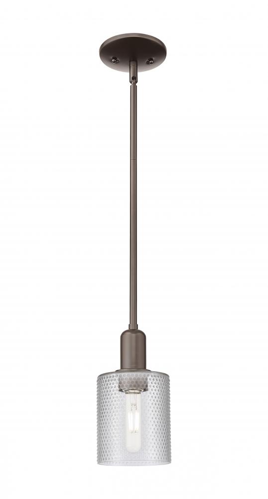 Cobbleskill - 1 Light - 5 inch - Oil Rubbed Bronze - Stem hung - Mini Pendant