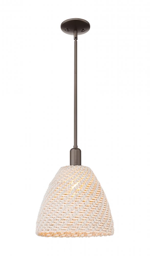 Bristol Natural - 1 Light - 6 inch - Oil Rubbed Bronze - Mini Pendant