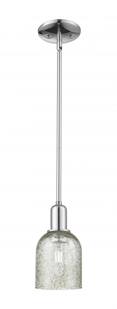 Caledonia - 1 Light - 5 inch - Polished Chrome - Stem hung - Mini Pendant