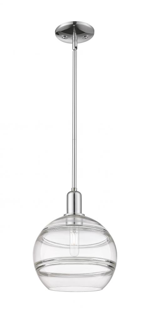 Rochester - 1 Light - 10 inch - Polished Chrome - Stem hung - Mini Pendant