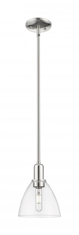 Bristol - 1 Light - 8 inch - Polished Nickel - Stem hung - Mini Pendant