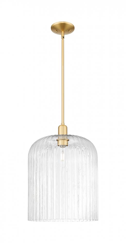 Bridal Veil - 1 Light - 12 inch - Satin Gold - Mini Pendant