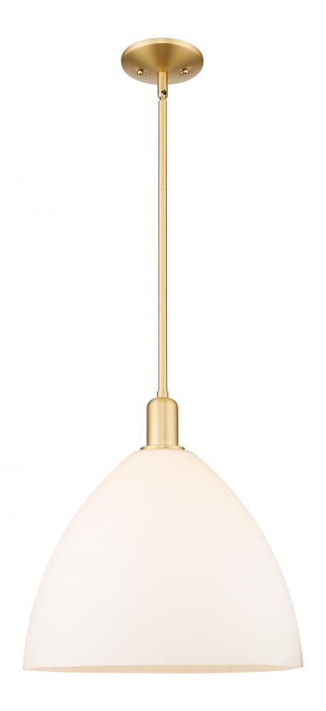 Bristol - 1 Light - 16 inch - Satin Gold - Stem hung - Mini Pendant