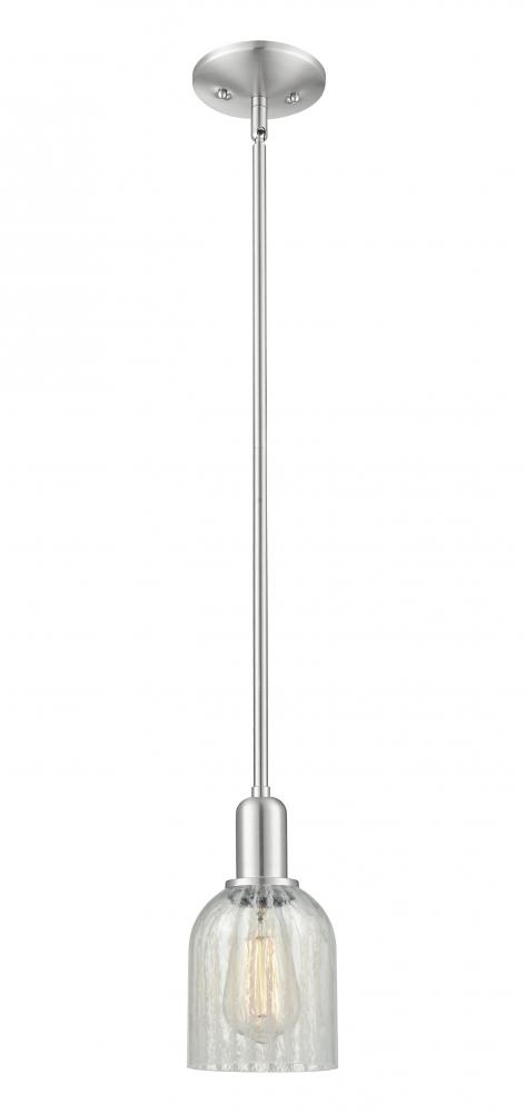 Caledonia - 1 Light - 5 inch - Brushed Satin Nickel - Stem hung - Mini Pendant