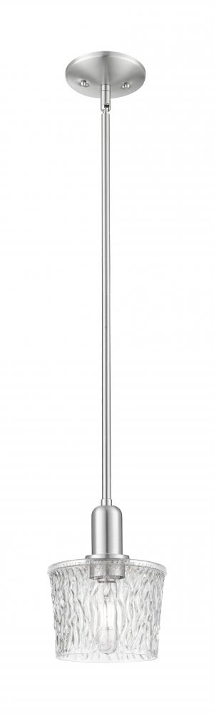 Niagara - 1 Light - 7 inch - Brushed Satin Nickel - Stem hung - Mini Pendant