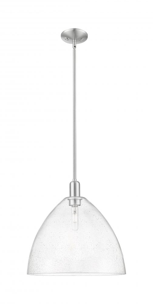 Bristol - 1 Light - 16 inch - Brushed Satin Nickel - Stem hung - Mini Pendant