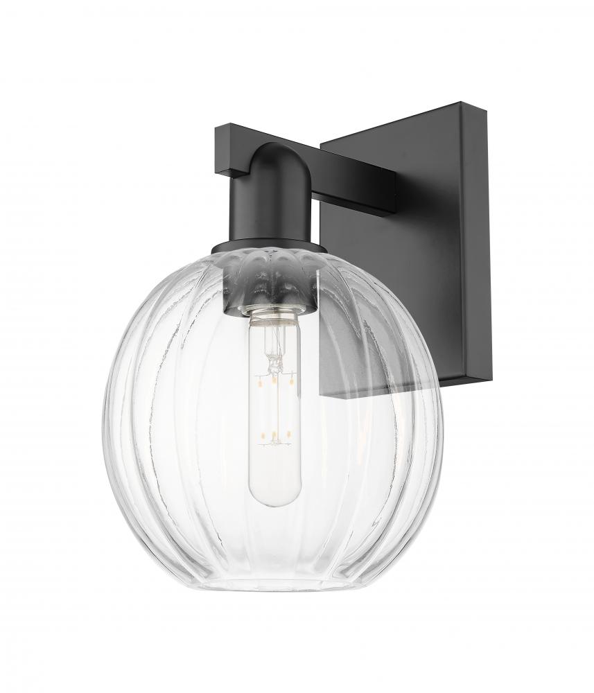 Preston Globe - 1 Light - 6 inch - Matte Black - Sconce