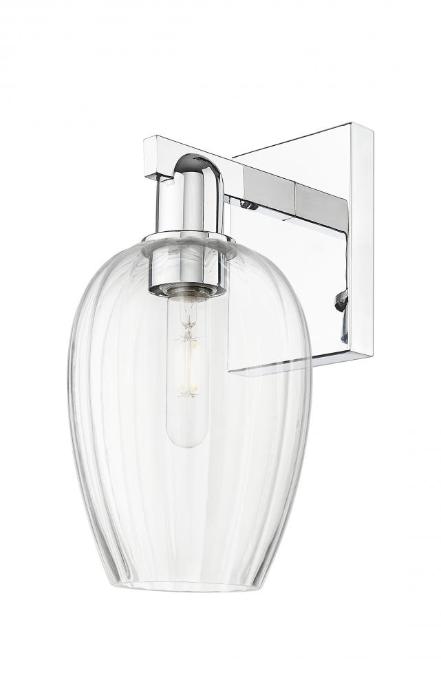 Preston Flute - 1 Light - 6 inch - Polished Chrome - Sconce