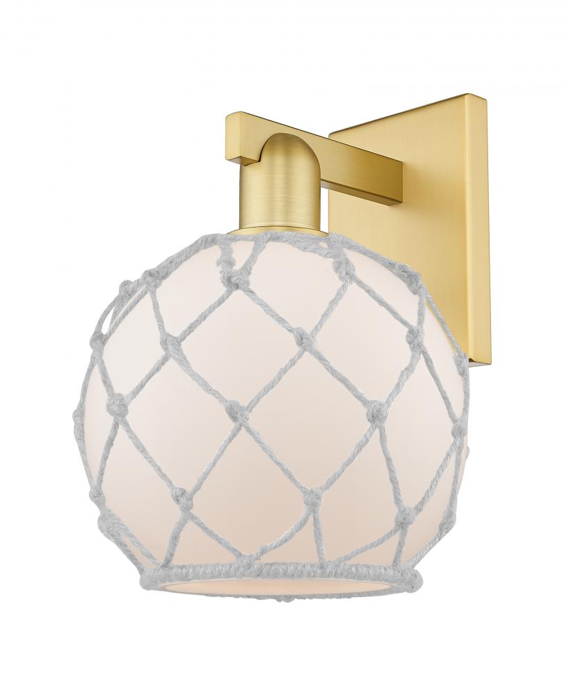 Farmhouse Rope - 1 Light - 8 inch - Satin Gold - Sconce
