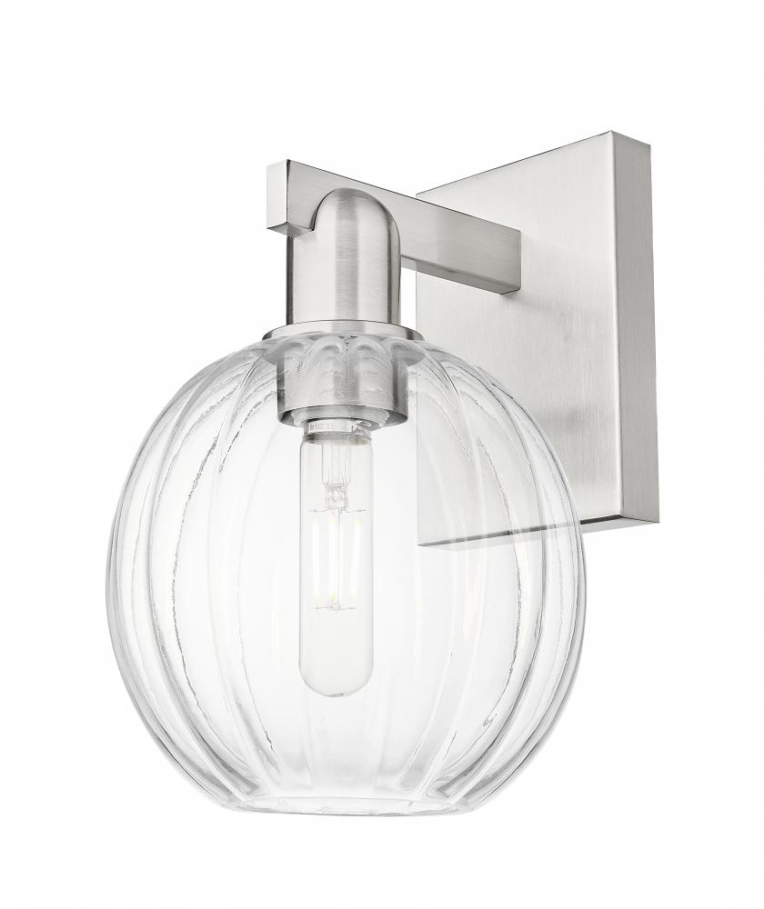 Preston Globe - 1 Light - 6 inch - Brushed Satin Nickel - Sconce