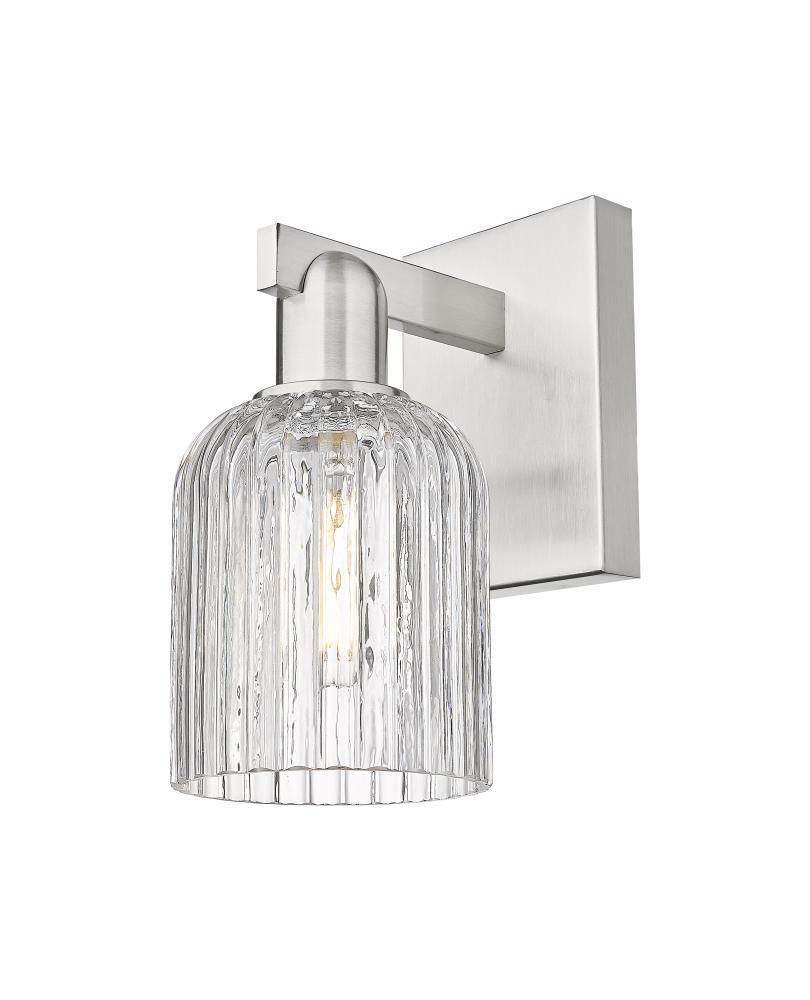 Bridal Veil - 1 Light - 6 inch - Brushed Satin Nickel - Sconce