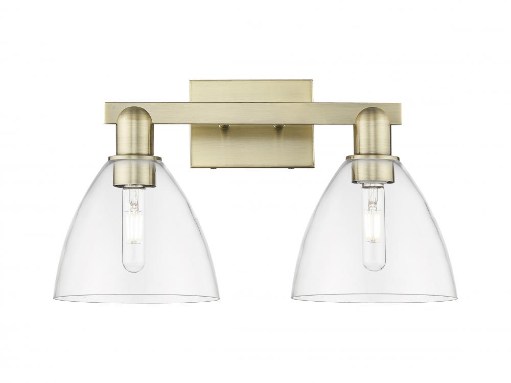 Bristol - 2 Light - 19 inch - Antique Brass - Bath Vanity Light