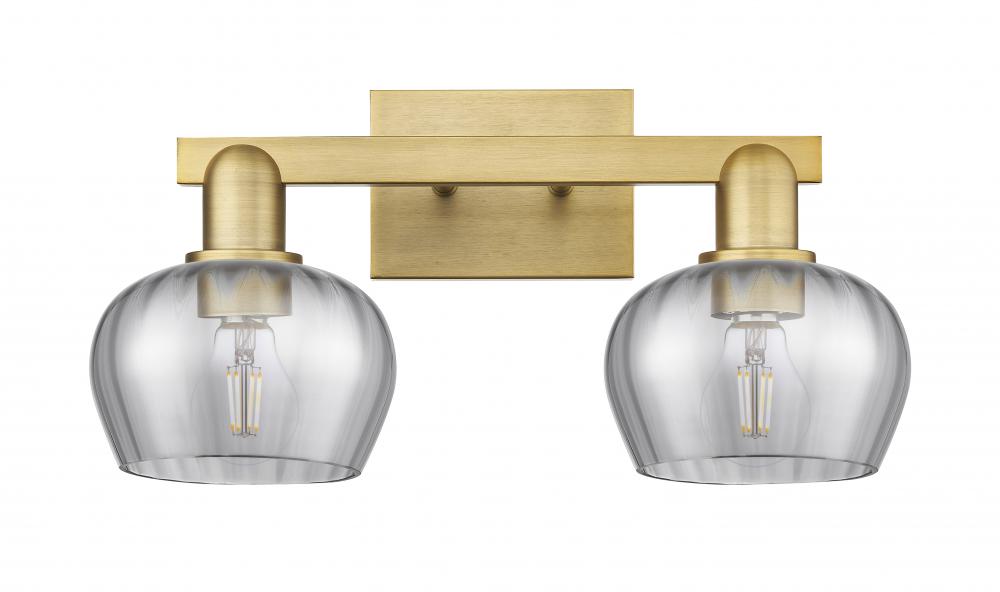Fenton - 2 Light - 18 inch - Brushed Brass - Bath Vanity Light