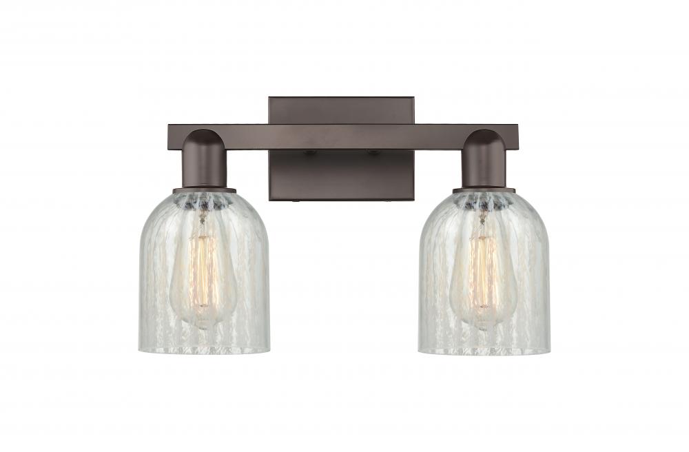 Caledonia - 2 Light - 16 inch - Oil Rubbed Bronze - Bath Vanity Light