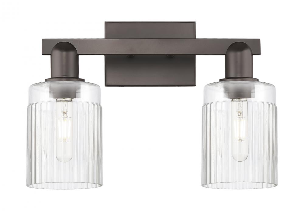 Hadley - 2 Light - 16 inch - Oil Rubbed Bronze - Bath Vanity Light