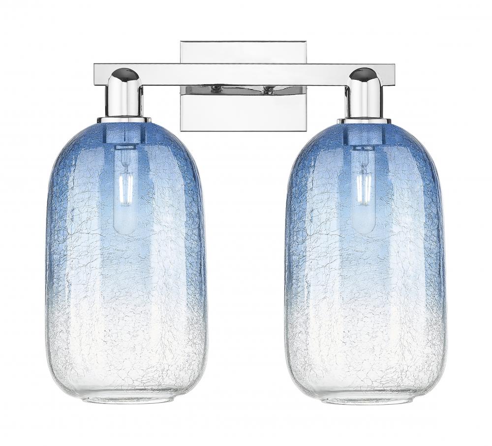 Brookhaven Cloche - 2 Light - 16 inch - Polished Chrome - Bath Vanity Light