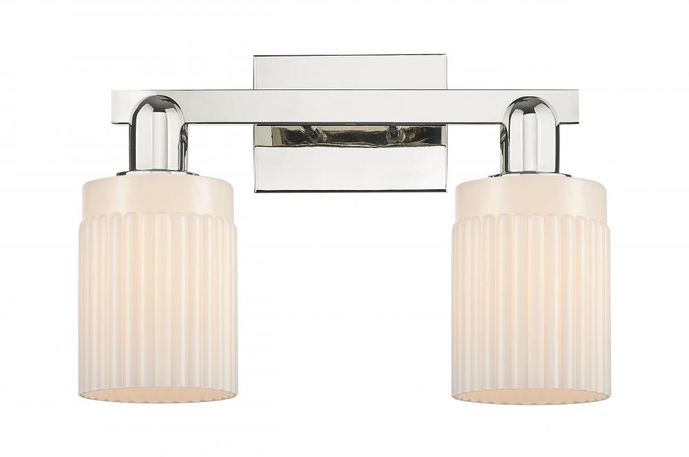 Hadley - 2 Light - 16 inch - Polished Nickel - Bath Vanity Light