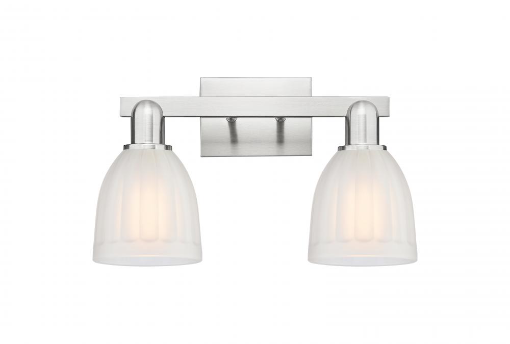 Brookfield - 2 Light - 17 inch - Brushed Satin Nickel - Bath Vanity Light