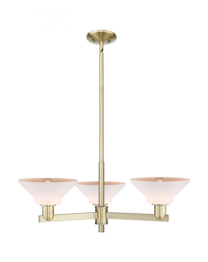 Orwell - 3 Light - 30 inch - Antique Brass - Stem hung - Pendant