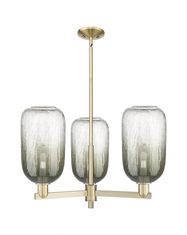 Brookhaven Cloche - 3 Light - 18 inch - Antique Brass - Pendant