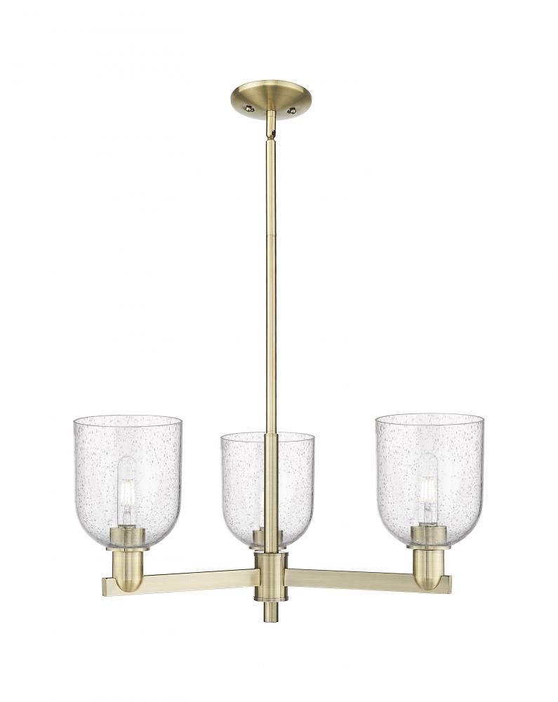 Bella - 3 Light - 27 inch - Antique Brass - Stem hung - Pendant