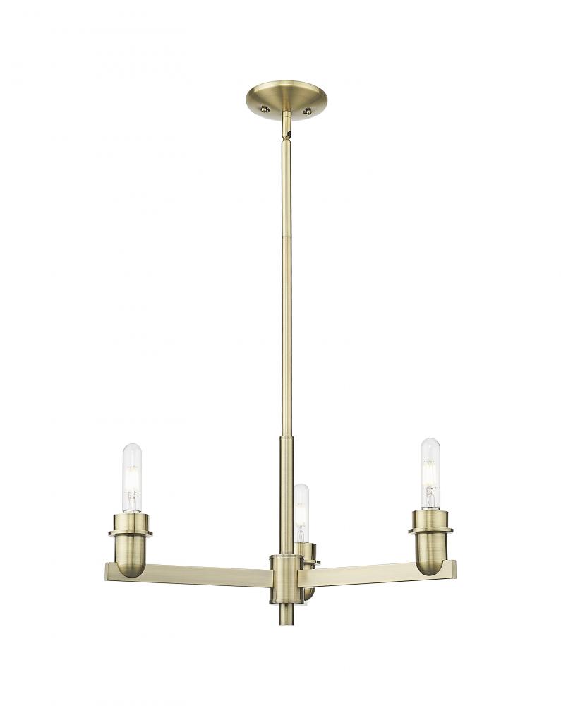 Arcadia - 3 Light - 24 inch - Antique Brass - Pendant