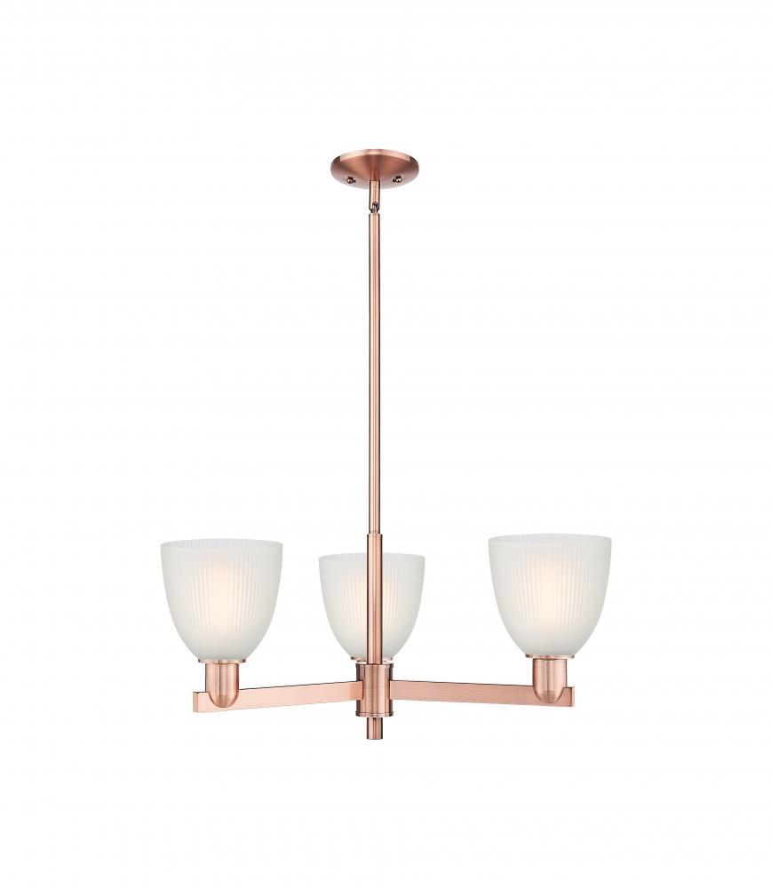 Castile - 3 Light - 28 inch - Antique Copper - Stem hung - Pendant