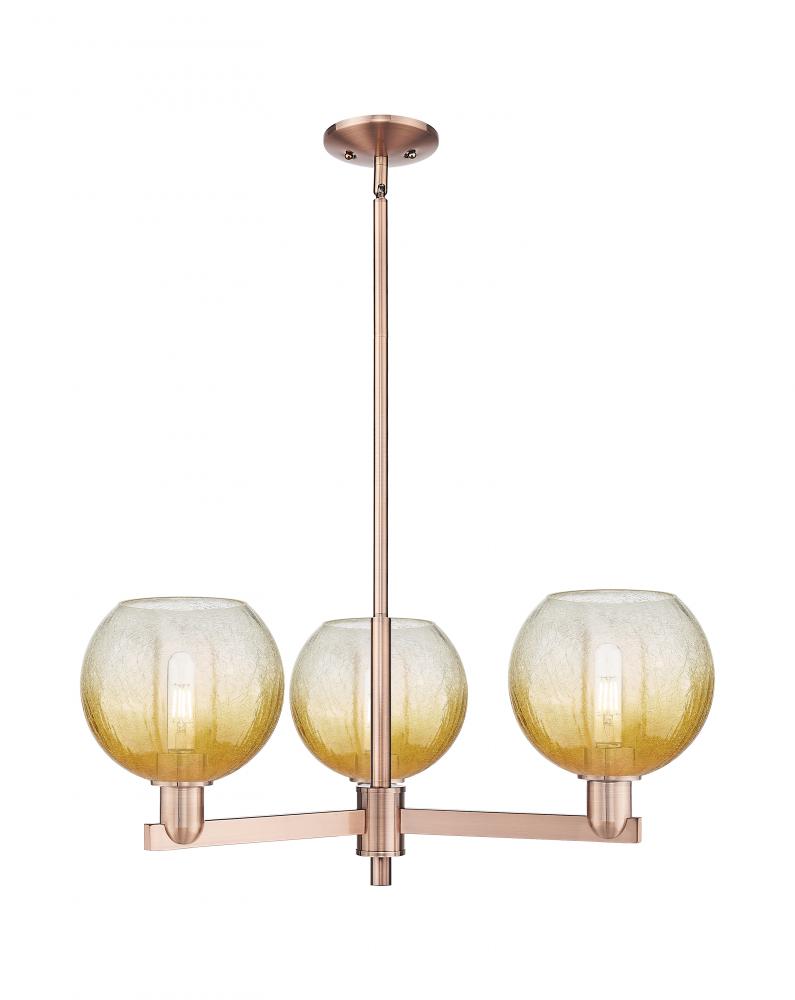 Brookhaven Globe - 3 Light - 18 inch - Antique Copper - Pendant