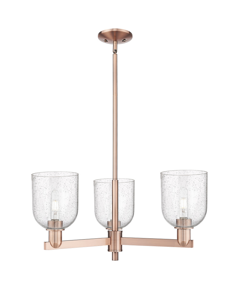 Bella - 3 Light - 27 inch - Antique Copper - Stem hung - Pendant
