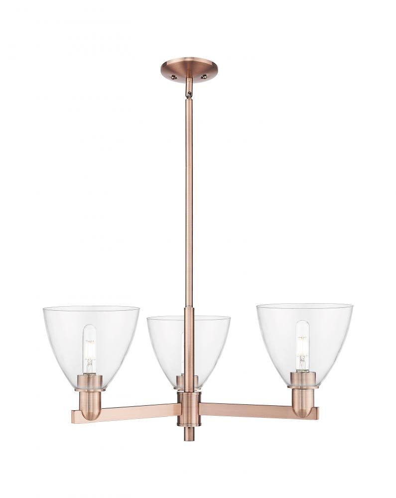 Bristol - 3 Light - 29 inch - Antique Copper - Stem hung - Pendant