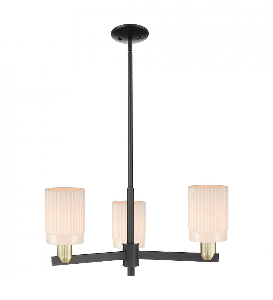 Hadley - 3 Light - 26 inch - Black Antique Brass - Stem hung - Pendant