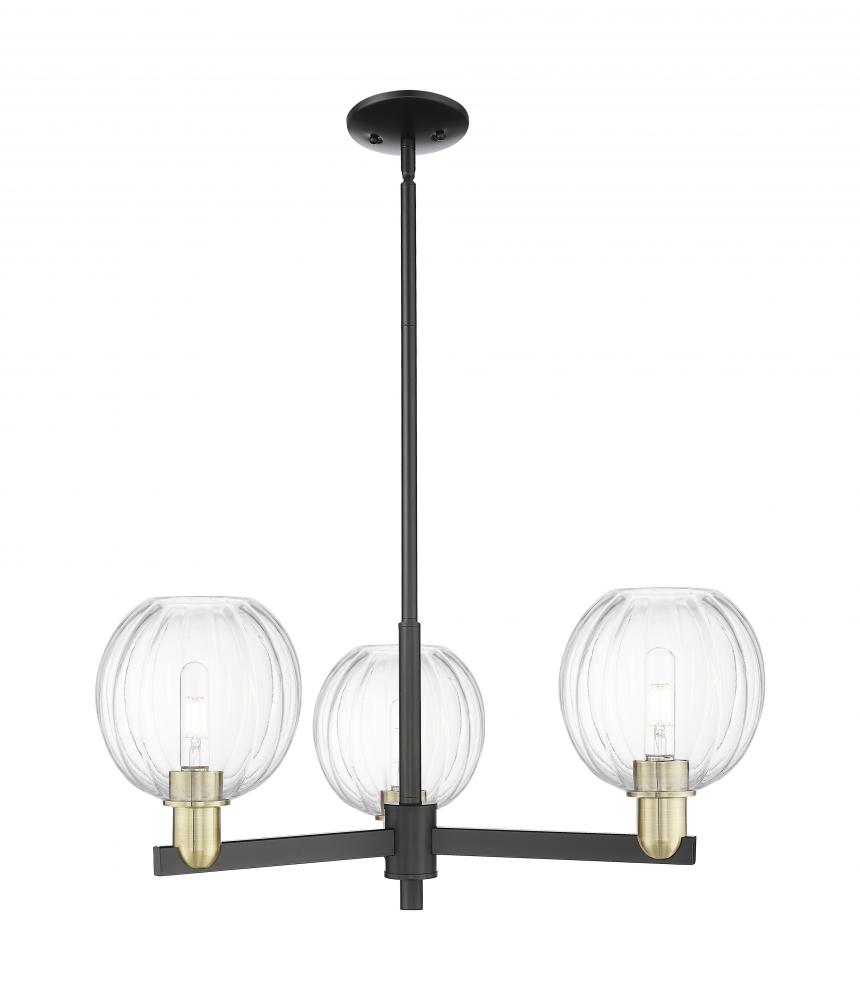 Preston Globe - 3 Light - 18 inch - Black Antique Brass - Pendant