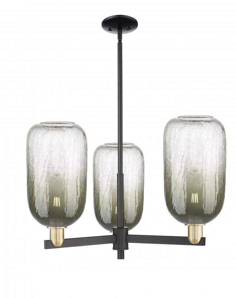 Brookhaven Cloche - 3 Light - 18 inch - Black Antique Brass - Pendant