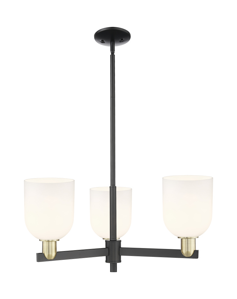 Bella - 3 Light - 27 inch - Black Antique Brass - Stem hung - Pendant
