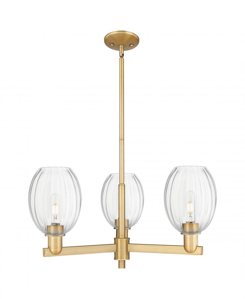 Preston Bulb - 3 Light - 18 inch - Brushed Brass - Pendant