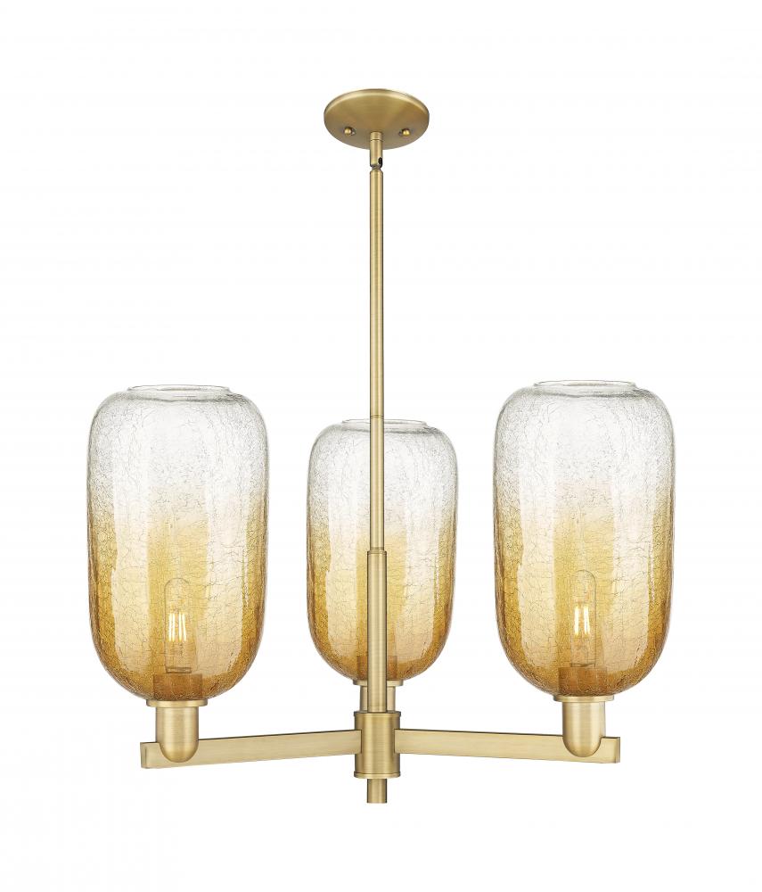 Brookhaven Cloche - 3 Light - 18 inch - Brushed Brass - Pendant