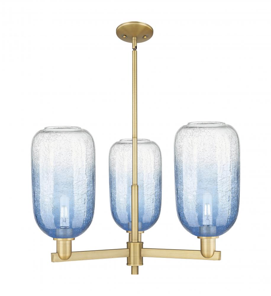 Brookhaven Cloche - 3 Light - 18 inch - Brushed Brass - Pendant