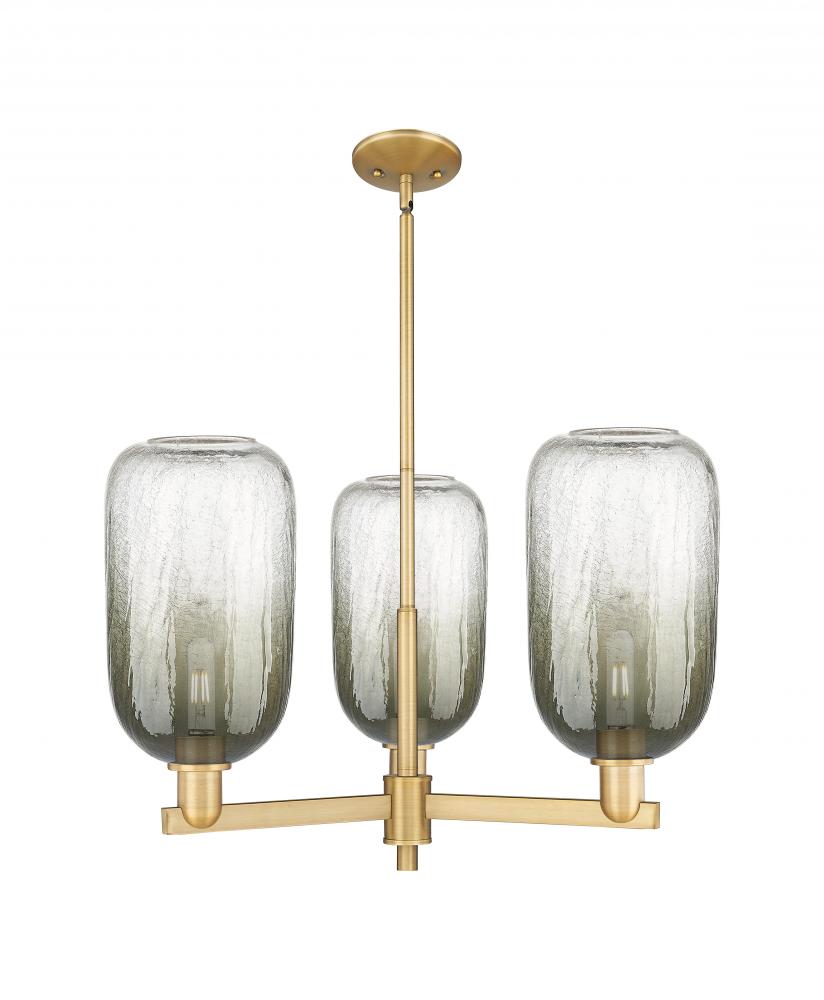 Brookhaven Cloche - 3 Light - 18 inch - Brushed Brass - Pendant