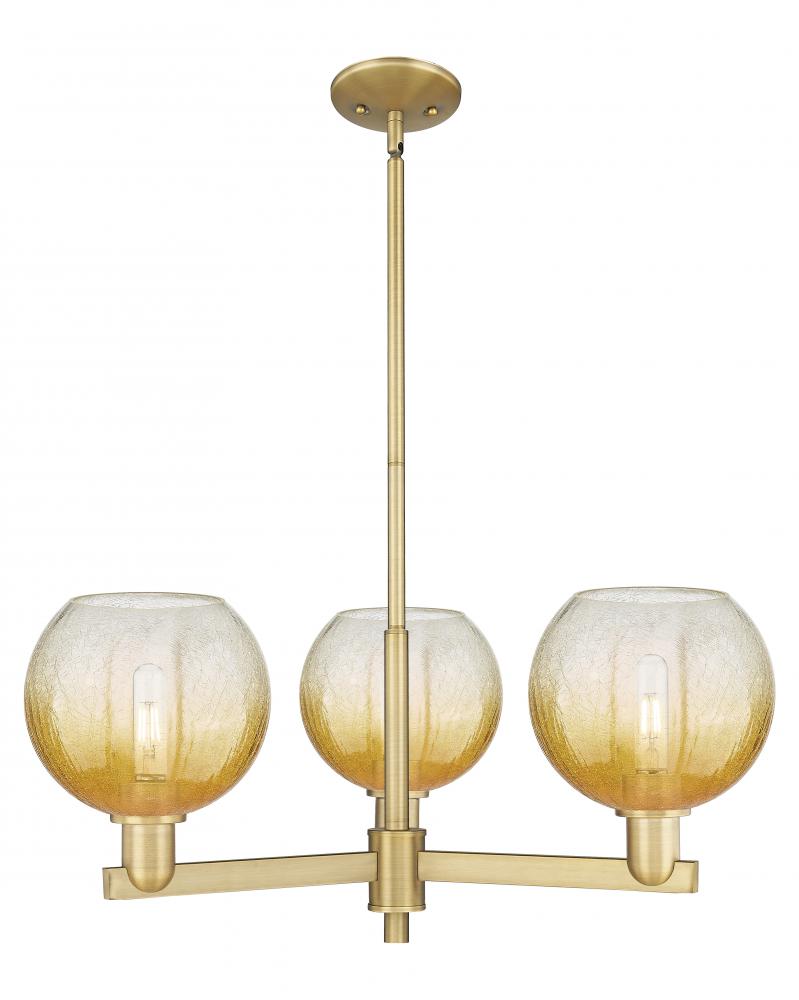 Brookhaven Globe - 3 Light - 18 inch - Brushed Brass - Pendant