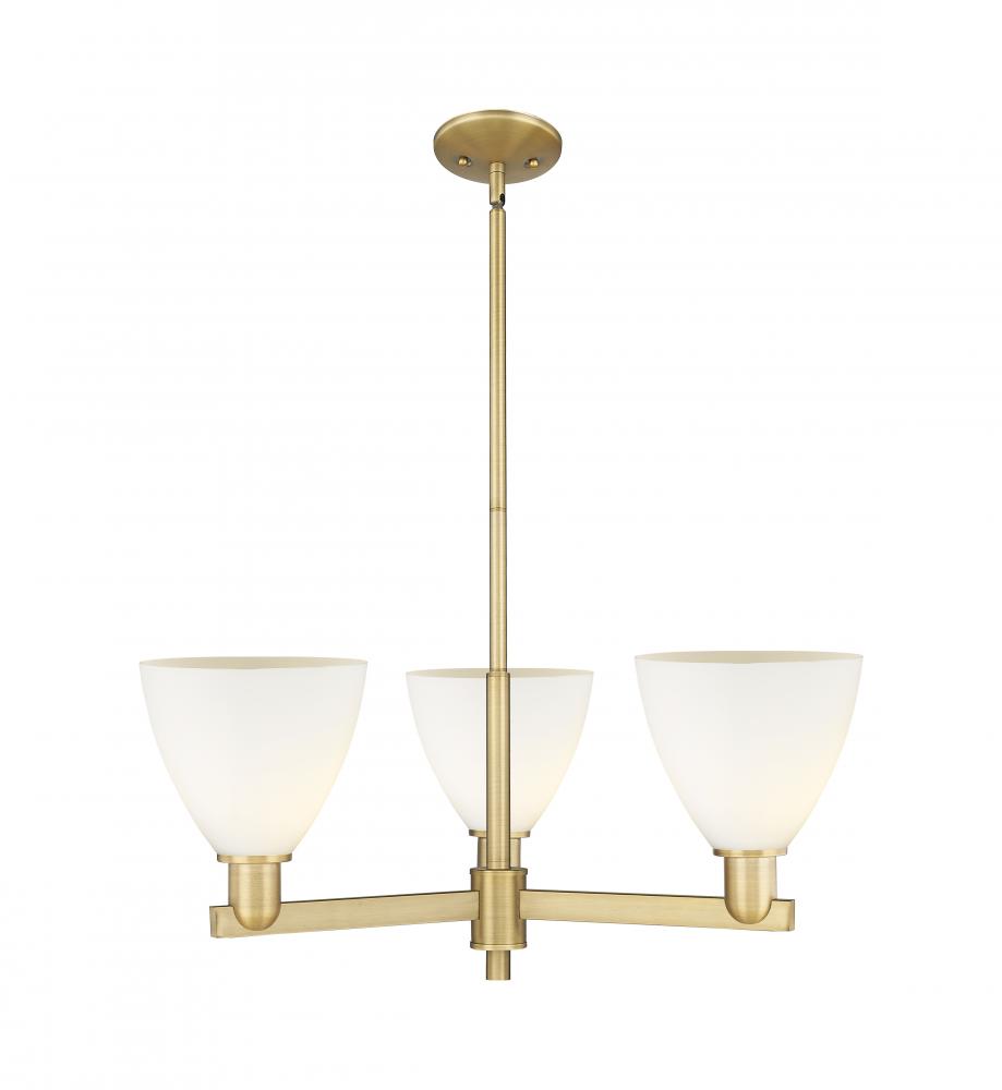 Bristol - 3 Light - 29 inch - Brushed Brass - Stem hung - Pendant