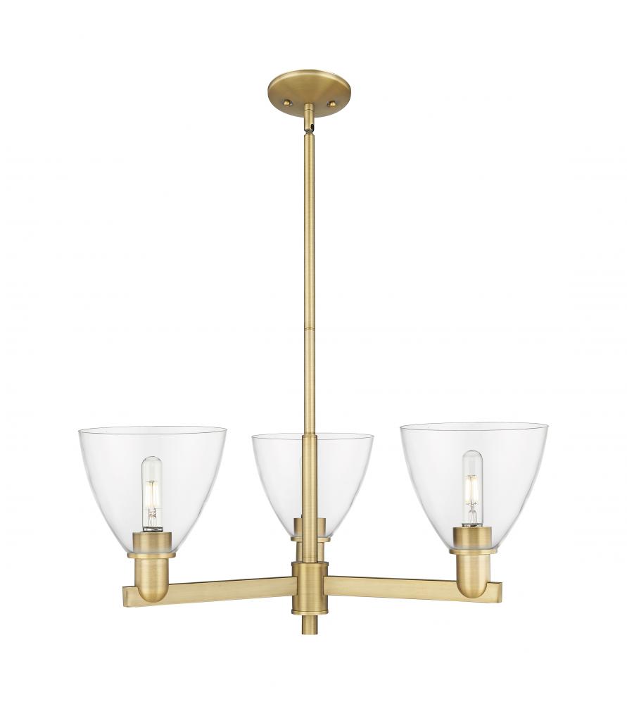 Bristol - 3 Light - 29 inch - Brushed Brass - Stem hung - Pendant