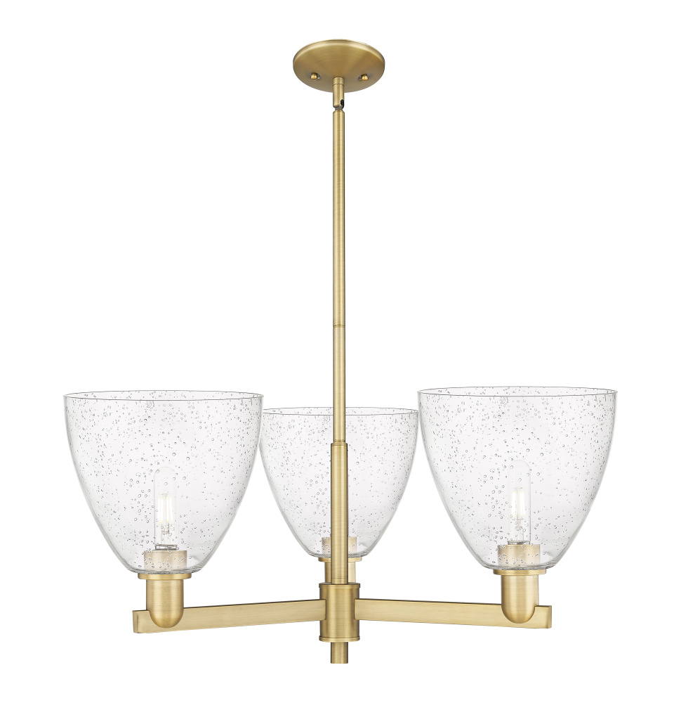 Bristol - 3 Light - 31 inch - Brushed Brass - Stem hung - Pendant