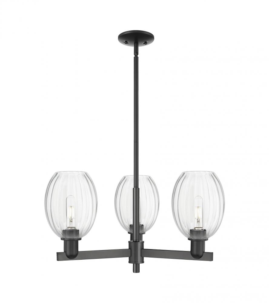 Preston Bulb - 3 Light - 18 inch - Matte Black - Pendant