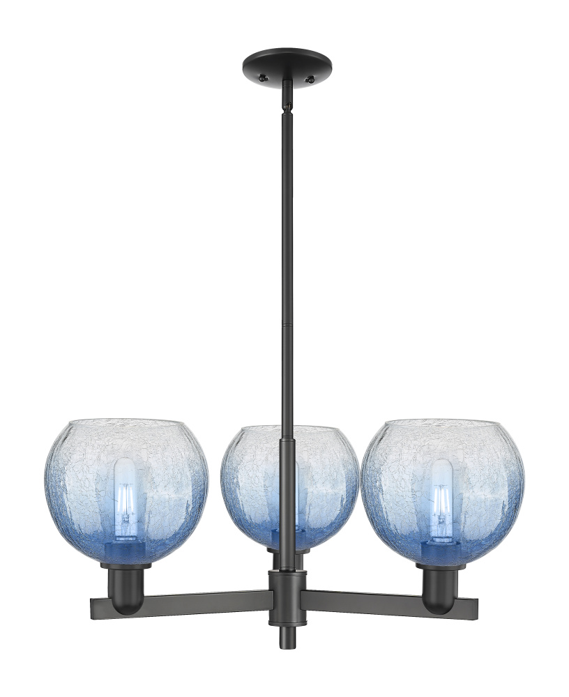 Brookhaven Globe - 3 Light - 18 inch - Matte Black - Pendant