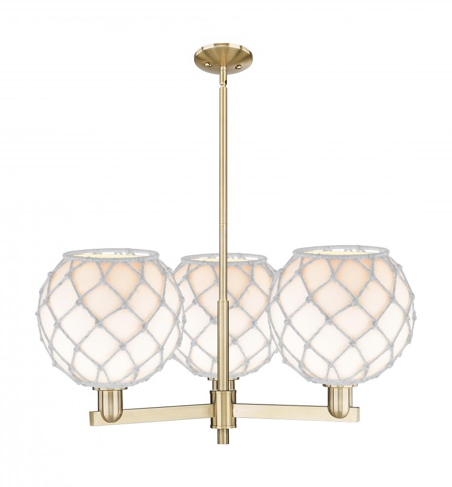 Farmhouse Rope - 3 Light - 32 inch - Champagne Bronze - Stem hung - Pendant