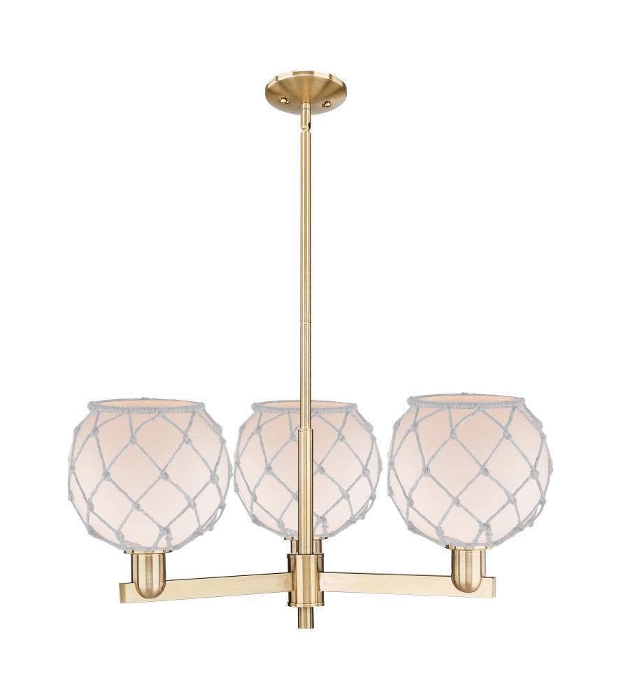 Farmhouse Rope - 3 Light - 30 inch - Champagne Bronze - Stem hung - Pendant