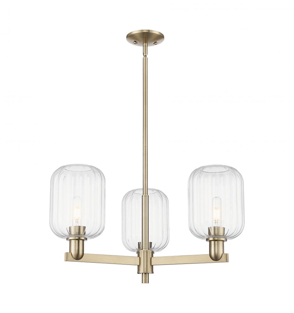 Preston Cylinder - 3 Light - 18 inch - Champagne Bronze - Pendant