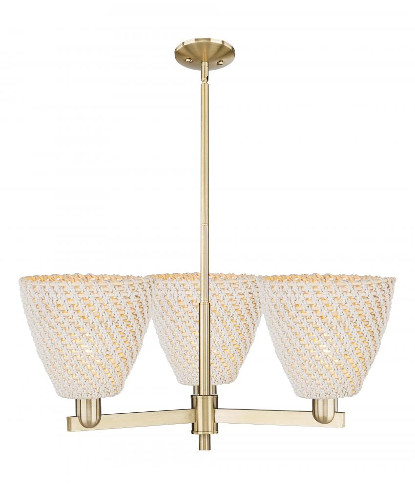 Bristol Natural - 3 Light - 31 inch - Champagne Bronze - Stem hung - Pendant