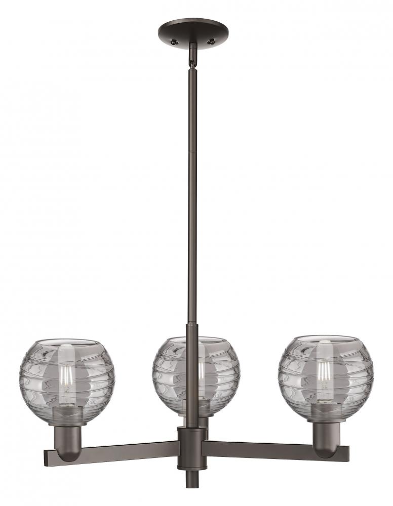 Athens Deco Swirl - 3 Light - 18 inch - Oil Rubbed Bronze - Pendant