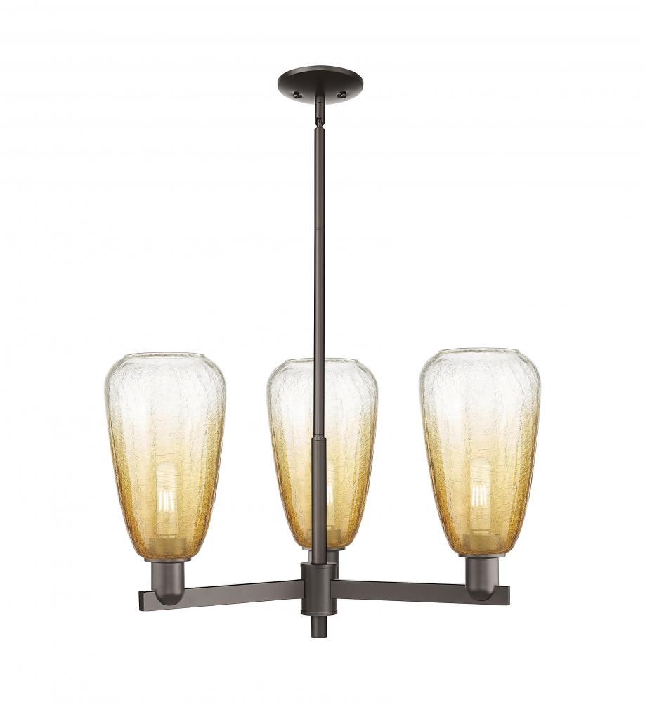 Brookhaven Almond - 3 Light - 18 inch - Oil Rubbed Bronze - Pendant